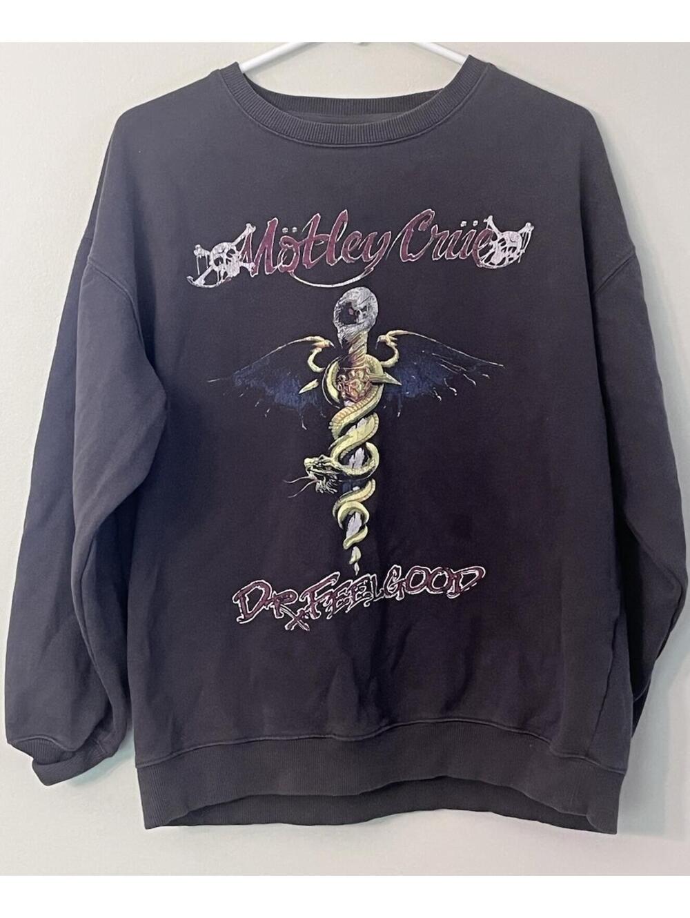 Motley Crue Dr. Feelgood Graphic Sweatshirt Large